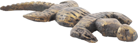 ASHANTI FIGURAL GOLD WEIGHT, CROCODILE C.1900, ex: Sir Cecil Armitage Collection - The History Gift Store