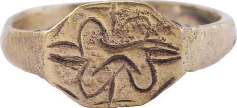 MEDIEVAL EUROPEAN RING 10TH-13TH CENTURY AD, SIZE 12 - Fagan Arms