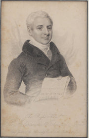 ORIGINAL ENGLISH LITHOGRAPH, SIR ALEXANDER JOHNSTON 1821 - Fagan Arms