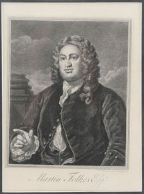 MARTIN FOLKES, William Hogarth, Mid 18th century - Fagan Arms