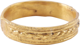 FINE VIKING WEDDING RING 10TH-11TH CENT AD, SIZE 9 3/4 - Fagan Arms