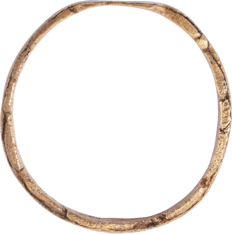 MEDIEVAL EUROPEAN WEDDING RING, C.1200-1500 AD, SIZE 7 ¾ - The History Gift Store