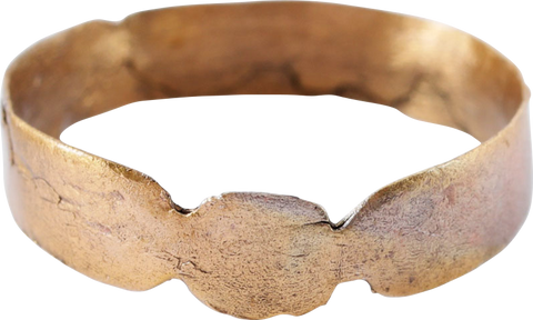 MEDIEVAL EUROPEAN WEDDING RING C.1200-1500 AD, SIZE 7 1/2 - The History Gift Store