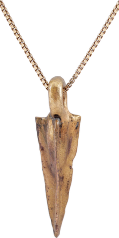 ROMAN TRIANGULAR ARROWHEAD NECKLACE, 100BC-100AD - Fagan Arms