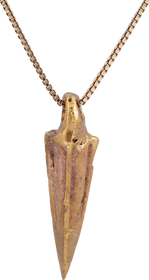 ROMAN TRIANGULAR ARROWHEAD NECKLACE, 100BC-100AD - Fagan Arms