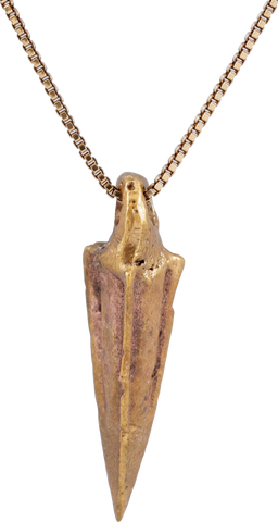 ROMAN TRIANGULAR ARROWHEAD NECKLACE, 100BC-100AD - Fagan Arms