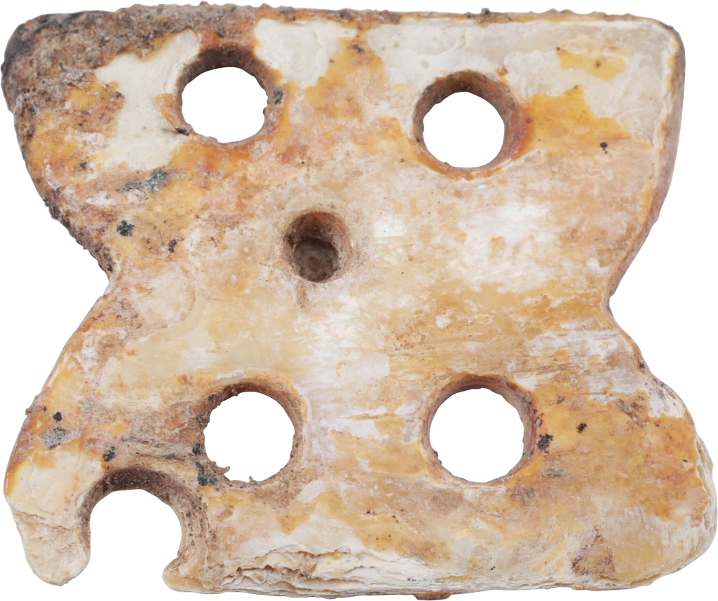 PRECOLUMBIAN MOTHER OF PEARL SHELL ORNAMENT - Fagan Arms