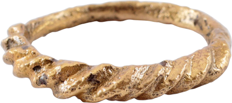 FINE VIKING WARRIOR’S TWISTED OR ROPED RING, 850-1050AD, SIZE 8 - Fagan Arms