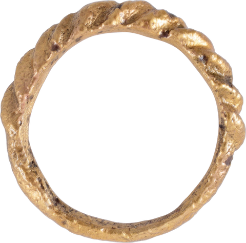 FINE VIKING WARRIOR’S TWISTED OR ROPED RING, 850-1050AD, SIZE 8 - Fagan Arms