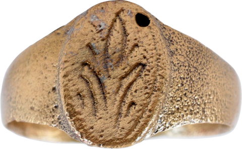 LATE MEDIEVAL WOMAN'S FASHION RING, SIZE 5 ¼+ - Fagan Arms