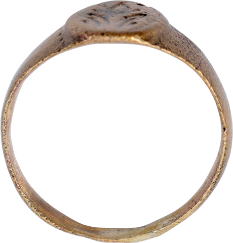 LATE MEDIEVAL WOMAN'S FASHION RING, SIZE 5 ¼+ - Fagan Arms