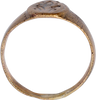 LATE MEDIEVAL WOMAN'S FASHION RING, SIZE 5 ¼+ - Fagan Arms