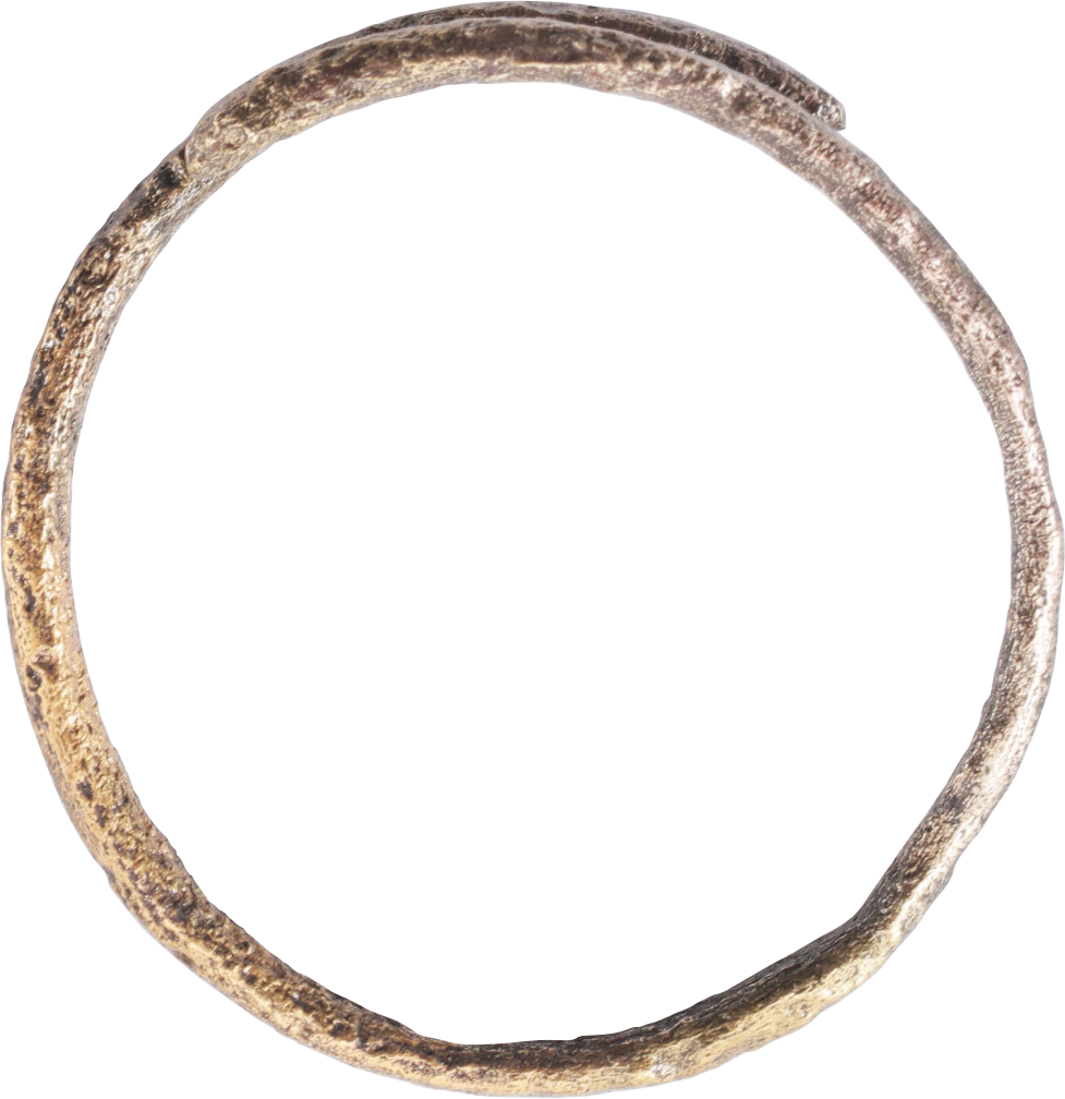 FINE VIKING COIL RING C.850-1050 AD, SIZE 11 - The History Gift Store