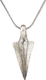 PARTHIAN BRONZE ARROWHEAD PENDANT NECKLACE, 247 BC-224 AD - Fagan Arms