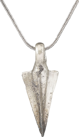 PARTHIAN BRONZE ARROWHEAD PENDANT NECKLACE, 247 BC-224 AD - Fagan Arms