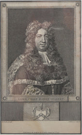 ORIGINAL ENGLISH LITHOGRAPH, LORD CHIEF BARON GILBERT - The History Gift Store