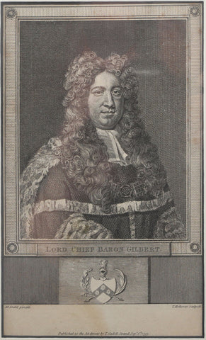 ORIGINAL ENGLISH LITHOGRAPH, LORD CHIEF BARON GILBERT - The History Gift Store