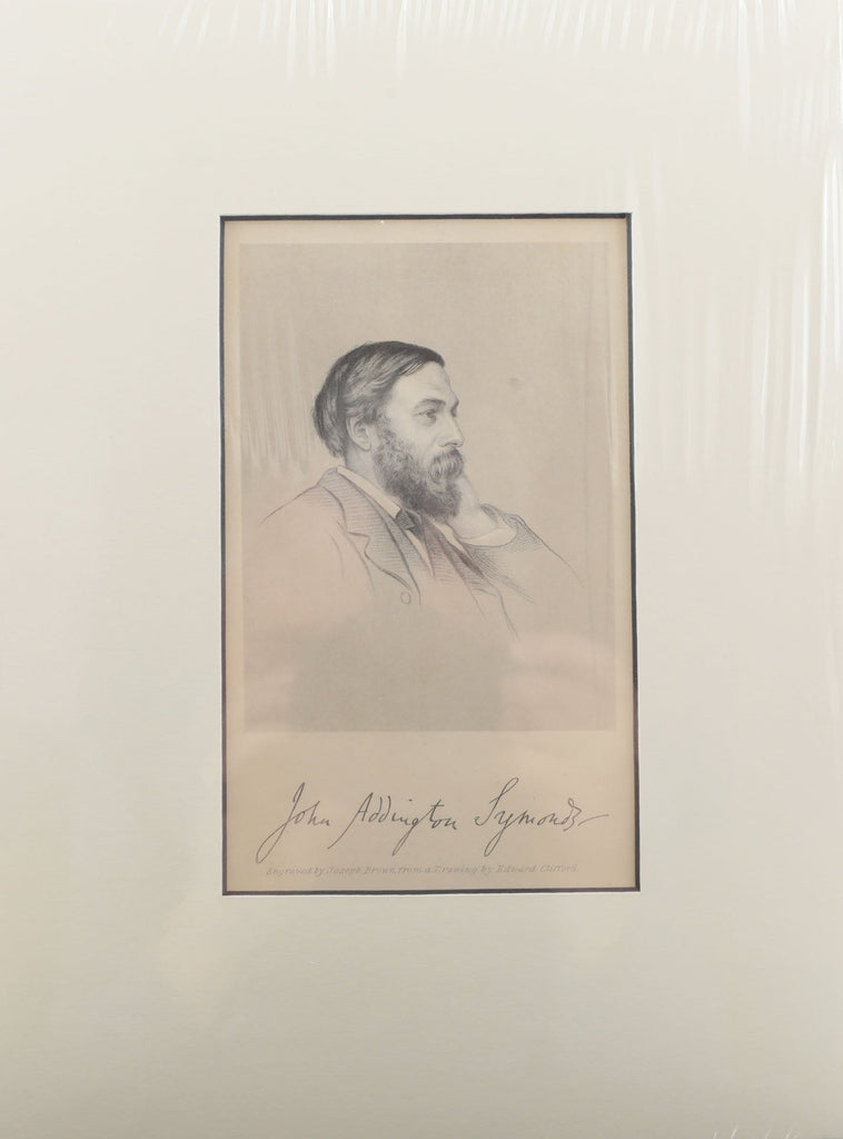 ORIGINAL ENGLISH LITHOGRAPH, John Addington Symonds - The History Gift Store