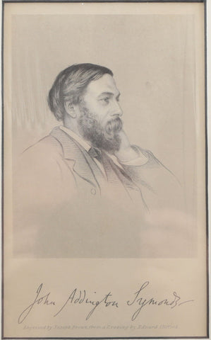 ORIGINAL ENGLISH LITHOGRAPH, John Addington Symonds - The History Gift Store