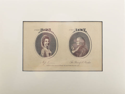 ORIGINAL ENGLISH LITHOGRAPH Miss Charlton and the Powerful Pleader - Fagan Arms