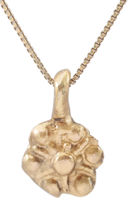 ROMAN WHEEL OF FORTUNE AMULET NECKLACE, 200-550 AD - Fagan Arms