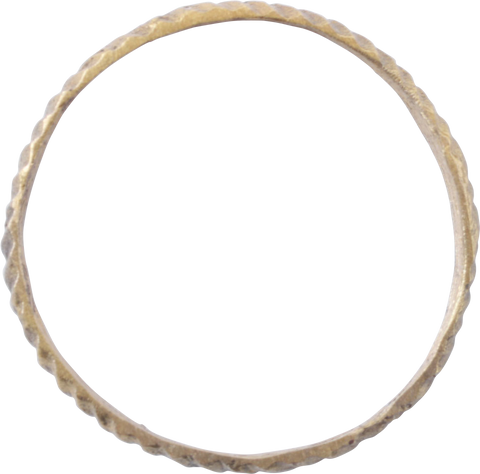 RARE REEDED VIKING WEDDING RING, 866-1067 AD, SIZE 10 1/2 - The History Gift Store