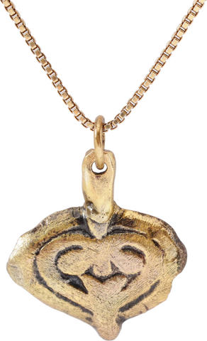 ANCIENT VIKING HEART PENDANT NECKLACE C.850-1050 AD - The History Gift Store
