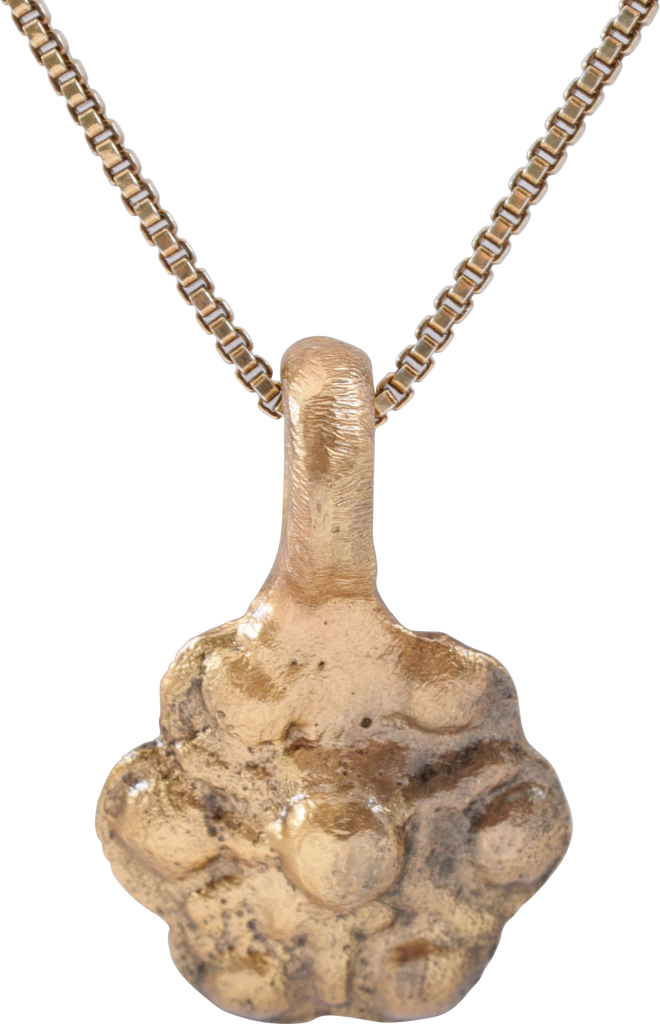 ROMAN WHEEL OF FORTUNE AMULET NECKLACE, 5TH-7TH CENTURY - Fagan Arms