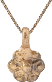 ROMAN WHEEL OF FORTUNE AMULET NECKLACE, 5TH-7TH CENTURY - Fagan Arms