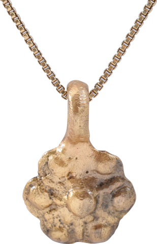 ROMAN WHEEL OF FORTUNE AMULET NECKLACE, 5TH-7TH CENTURY - Fagan Arms