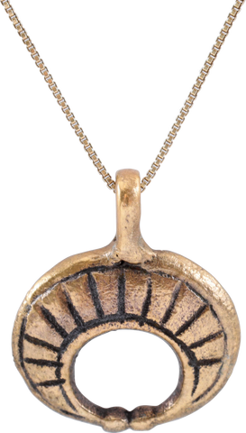 FINE VIKING LUNAR PENDANT NECKLACE, 8th-10th CENTURY - The History Gift Store