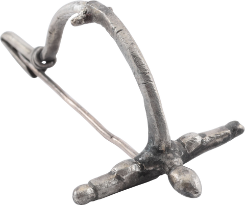 RARE ROMAN SILVER FIBULA - The History Gift Store