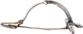 RARE ROMAN SILVER FIBULA - The History Gift Store