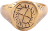 MEDIEVAL CHRISTIAN RING, 9TH-12TH CENTURY AD, SIZE 8 3/4 - The History Gift Store