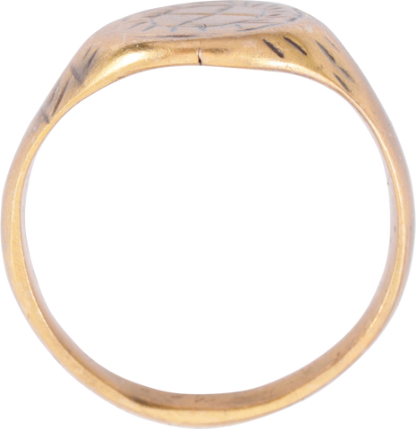 MEDIEVAL CHRISTIAN RING, 9TH-12TH CENTURY AD, SIZE 8 3/4 - The History Gift Store