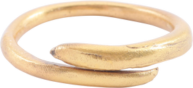 VIKING COIL RING, 9TH-10TH CENTURY AD, SIZE 8 3/4 - The History Gift Store