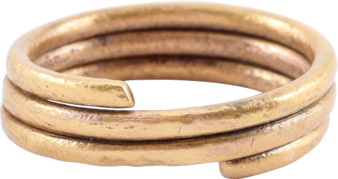ANCIENT VIKING COIL RING 850-1050 AD SIZE 8 3/4 - The History Gift Store