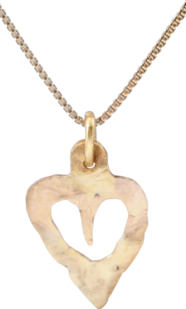 ANCIENT VIKING HEART PENDANT NECKLACE, 866-1067 AD - The History Gift Store