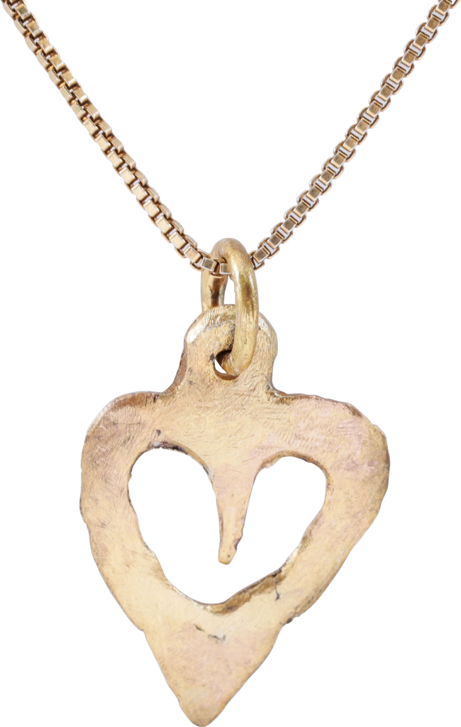 ANCIENT VIKING HEART PENDANT NECKLACE, 866-1067 AD - The History Gift Store