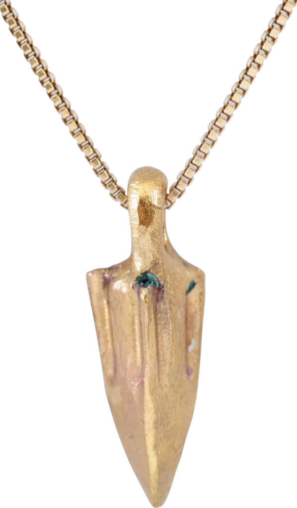 HELLENISTIC GREEK ARROWHEAD PENDANT NECKLACE, 300 - 100 B.C - The History Gift Store