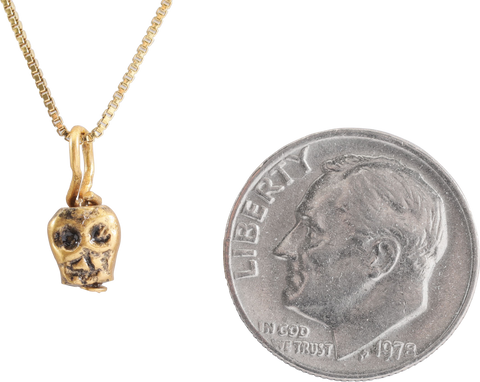 MEDIEVAL TIBETAN SKULL PRAYER BEAD - The History Gift Store
