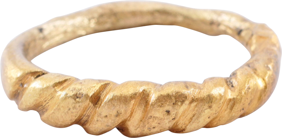 VIKING ROPED OR TWIST WEDDING RING, SIZE 10 1/4 - The History Gift Store