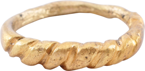 VIKING ROPED OR TWIST WEDDING RING, SIZE 10 1/4 - The History Gift Store