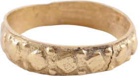MEDIEVAL EUROPEAN WEDDING RING, 15TH CENTURY, SIZE 8 1/2 - The History Gift Store