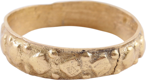 MEDIEVAL EUROPEAN WEDDING RING, 15TH CENTURY, SIZE 8 1/2 - The History Gift Store