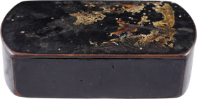 COLONIAL AMERICAN TABLE TOP SNUFF/TOBACCO BOX - The History Gift Store