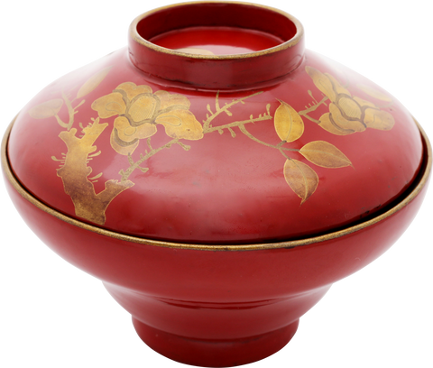 JAPANESE LACQUER BOWL AND COVER - Fagan Arms