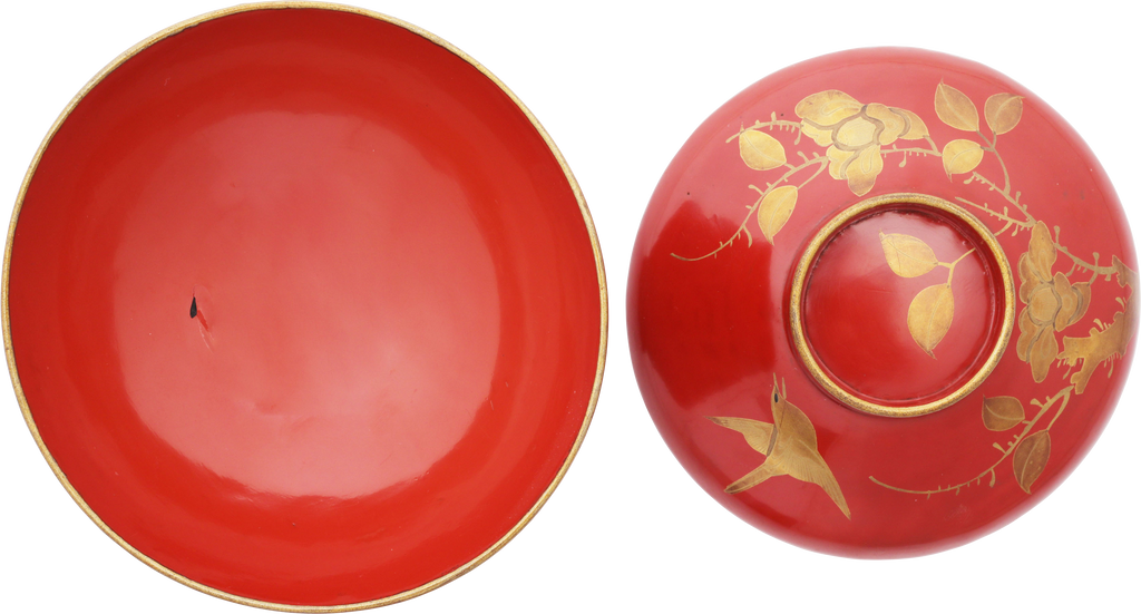 JAPANESE LACQUER BOWL AND COVER - The History Gift Store