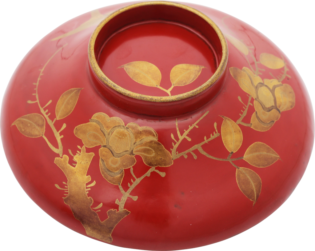 JAPANESE LACQUER BOWL AND COVER - The History Gift Store