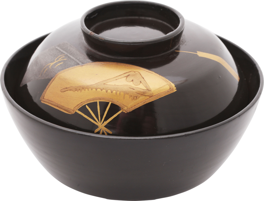 JAPANESE LACQUERED BOWL OWAN, MEIJI PERIOD, 1867-1912 - The History Gift Store